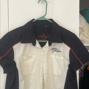 Harley-Davidson Black and White Lightweight Racing shirt